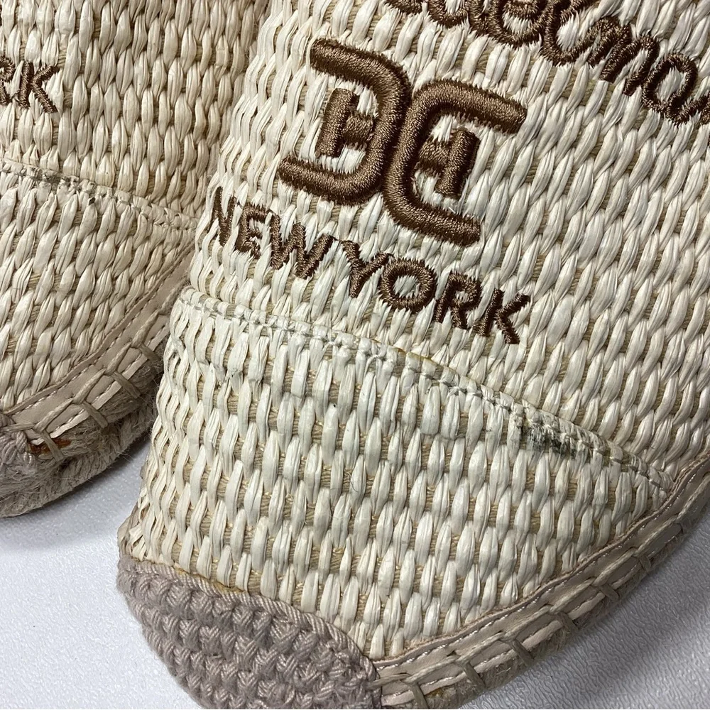 Sam Edelman Karla Espadrille Slip On Linen Raffia Size 9
